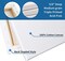 FIXSMITH Stretched White Blank Canvas- 8x10 Inch,Bulk Pack of 12,Primed,100% Cotton,5/8 Inch Profile of Super Value Pack for Acrylics,Oils & Other Painting Media.